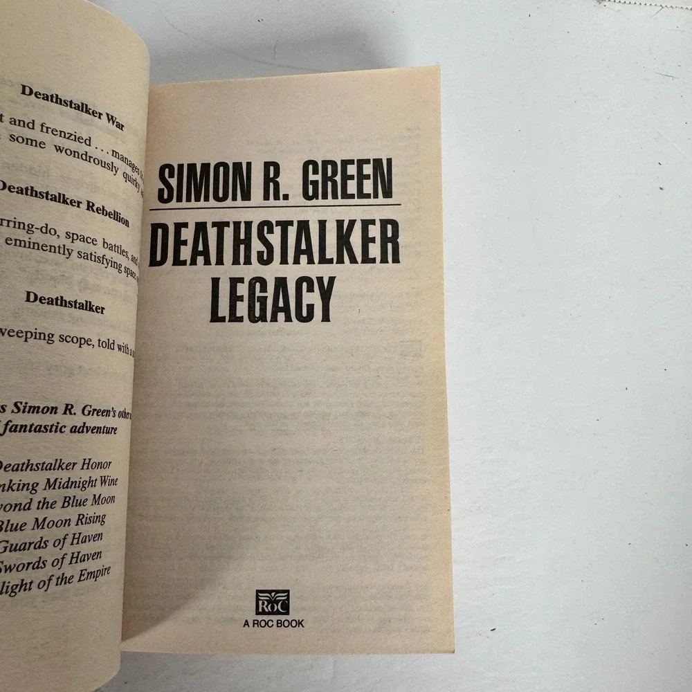 Deathstalker Legacy Simon R. Green 2003 1st Printing Space Opera Roc